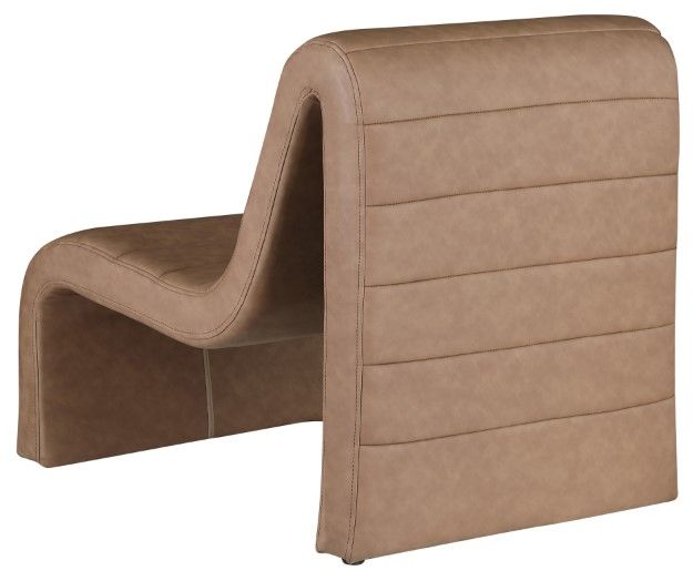 Meridian Furniture Ivy Brown Vegan Leather Accent Chair-3