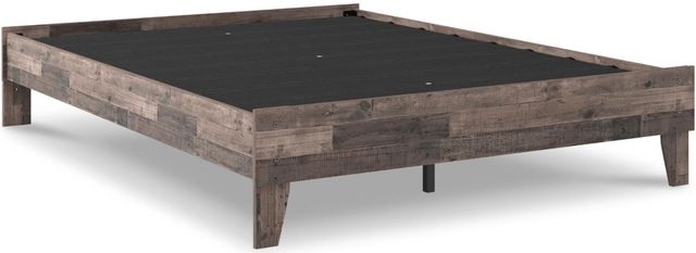 Signature Design by Ashley® Neilsville 4-Piece Multi Gray Queen Platform Panel Bed Set-1