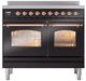 Ilve® Nostalgie II Series 40" Glossy Black Pro Style Induction Range-4