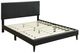 Bernards Chana Black Full Low Profile Bed-0