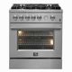 FORNO® Giovanni 30" Stainless Steel Pro Style Gas Range-0