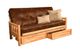 Kodiak Furniture Lodge Oregon Trail Saddle/Natural Full Storage Futon with Mattress-0