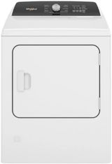 Whirlpool® 7.0 Cu. Ft. White Front Load Gas Moisture Sensing Dryer with Steam