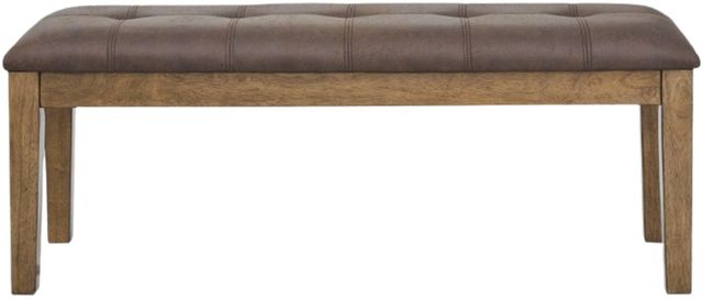 Signature Design by Ashley® Broxtyn Light Brown Large Upholstered Dining Bench-1
