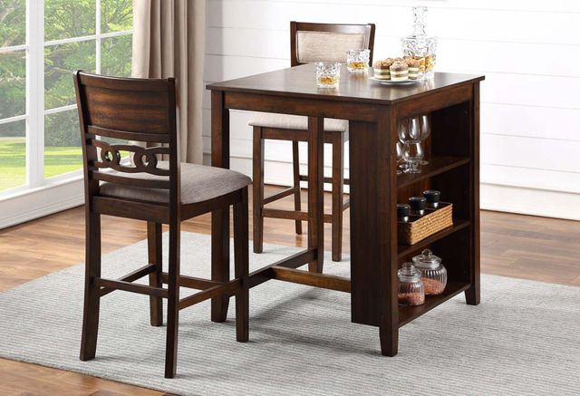 New Classic® Home Furnishings Gia 3-Piece Cherry Counter Height Dining Set-1