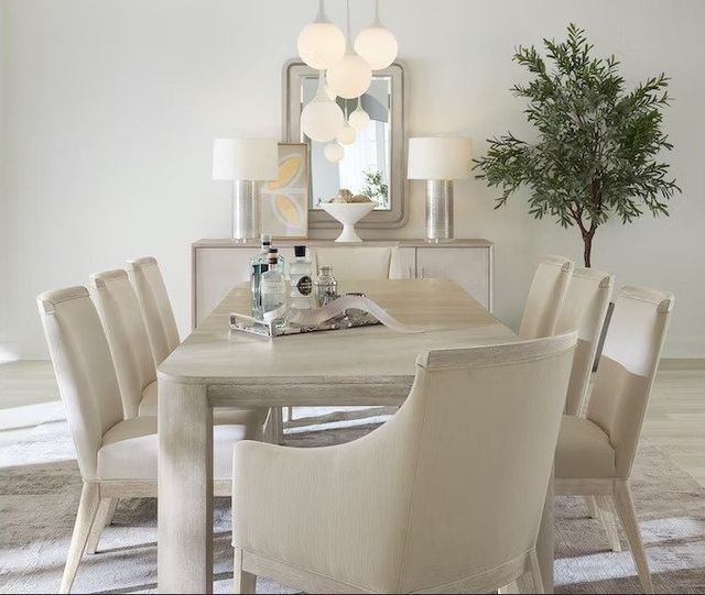 Hooker® Furniture Modern Mood Cottony Cotton/Diamond Upholstered Dining Side Chair-1