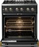 Viking® 5 Series 30" Antique Bronze Pro Style Dual Fuel (LP) Range with Polished Chrome Trim-1