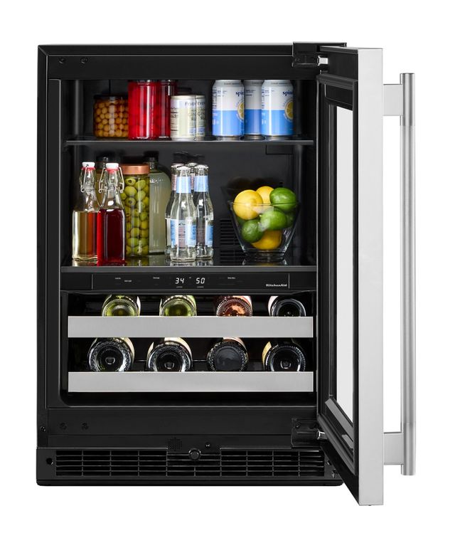 KitchenAid® 24" 4.8 Cu. Ft. Stainless Steel Beverage Center -2