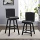 Mazin Furniture Hillshaw Dark Brown Swivel Counter Chair-3