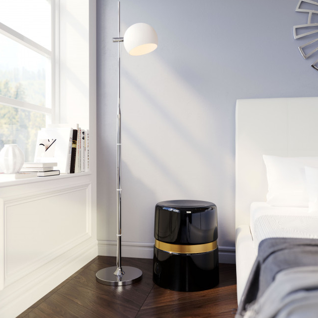 Zuo® Modern Density Black Side Table with Gold Accent -2