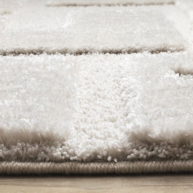 Kalora Interiors Luxe White 5'x8' Style 2 Area Rug-1