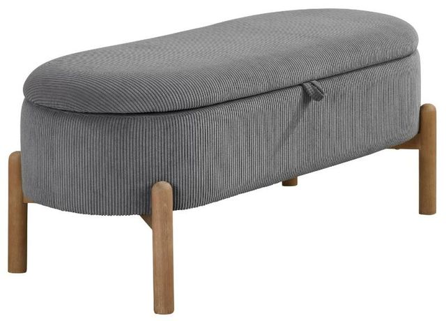 Homelegance® Mavis Gray Lift-Top Storage Bench-0