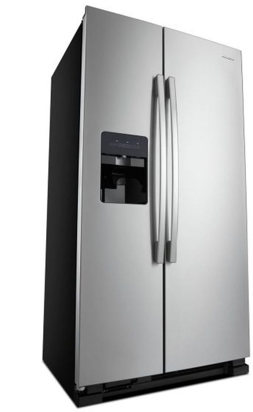 Amana® 21.4 Cu. Ft. Black on Stainless Side-By-Side Refrigerator-2