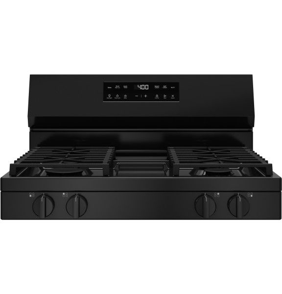 GE® 400 Series 30" Black Freestanding Gas Range-4