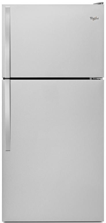 Whirlpool® 30 in. 18.3 Cu. Ft. Monochromatic Stainless Steel Top Freezer Refrigerator-0