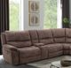 Furniture of America® Jerominus 6-Piece Dark Brown Modular Manual Reclining Sectional-1
