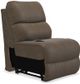 La-Z-Boy® Trouper Mink Power La-Z-Time® Armless Recliner-2