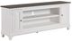 Liberty Furniture Allyson Park Charcoal/Wirebrushed White 80" Fireplace TV Console-0