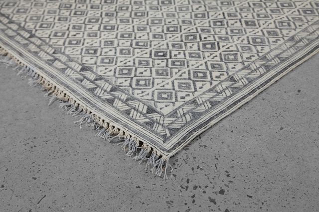 Renwil® Tusca Black Off-White 7'9" x 9'8" Area Rug-2