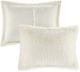 Olliix by Intelligent Design Malea Ivory Full/Queen Shaggy Faux Fur Comforter Mini Set-1