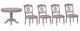 Liberty Furniture Summer House 5-Piece Dove Grey Pedestal Table Set-0