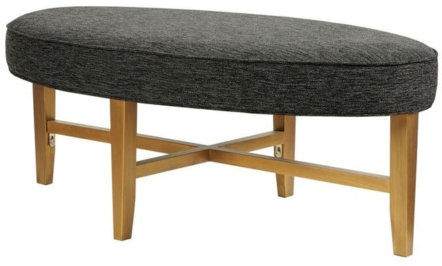 Olliix by Kipling Dark Grey Oval Cocktail Ottoman-1