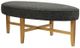 Olliix by Kipling Dark Grey Oval Cocktail Ottoman-1