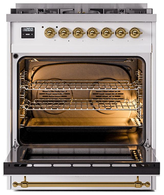 Ilve® Nostalgie II Series 30" Custom RAL Colors Pro Style Dual Fuel Range-3