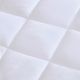 Olliix by Sleep Philosophy White Twin Serenity 3M Scotchgard Waterproof Mattress Pad-3
