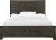 Magnussen Home® Abington Weathered Charcoal King Panel Storage Bed-2