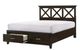 Bernards Nova II Cherry Queen Panel Storage Bed-2