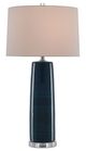 Currey & Company Azure Navy/Polished Nickel Table Lamp-0