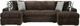 Signature Design by Ashley® Midnight-Madness 3-Piece Chocolate U-Shape Sectional and Chaise-0