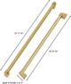 ZLINE Autograph Edition 36" Champagne Bronze Refrigerator Handles-1
