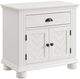 Elements International Kona White Nightstand-0
