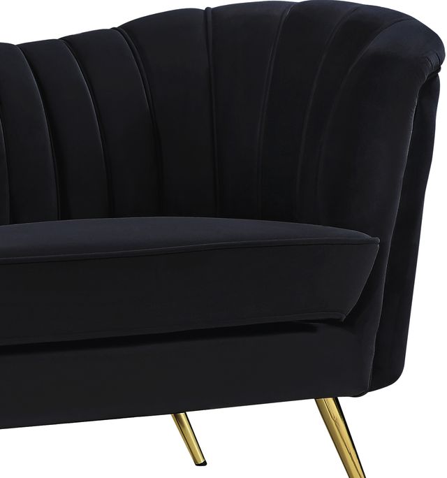 Meridian Furniture Margo Black Velvet Sofa-3