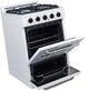 Unique® Appliances Classic 24" White Freestanding Liquid Propane Gas Range-3