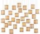 Currey & Company Daze Multi-Drop Antique Brass/Painted Silver/White Pendant Lighting-0