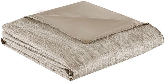 Olliix by Madison Park 3 Piece Taupe King/California King Walter Printed Seersucker Duvet Cover Set-2