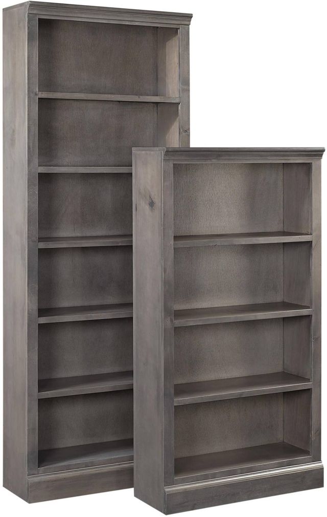 aspenhome® Churchill Smokey Grey 48" Bookcase with 2 Fixed Shelves-0