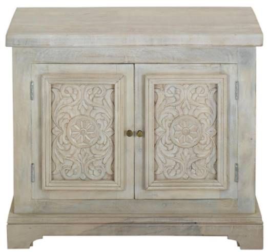 Jaipur Furniture Lorna White Wash Cabinet-1