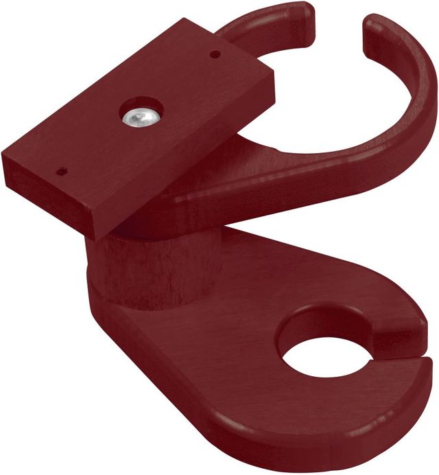 C.R. Plastics Adirondack Burgundy Wineglass / Cup Holder-1