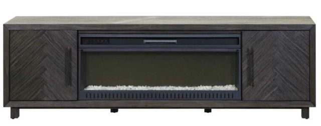 Martin Furniture Palisades Charcoal 80" Fireplace TV Stand-2
