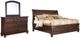 Millennium® by Ashley Porter 5-Piece Rustic Brown Queen Sleigh Bed Set-0