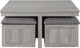 Elements International Uster 5-Piece Gray Coffee Table Set-1