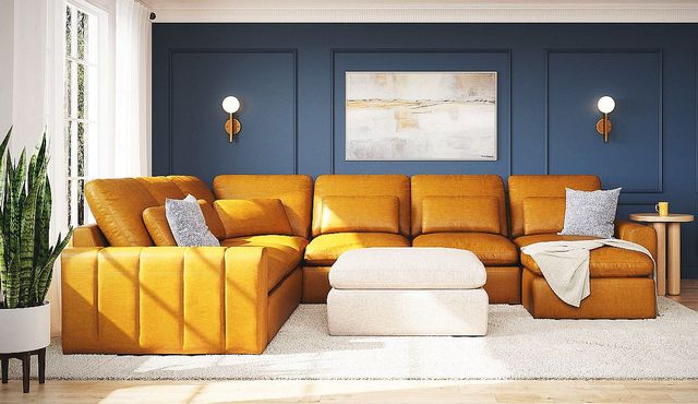 Palliser® Furniture Customizable Dawson Max 4-Piece U-Shape Sectional and Chaise-3
