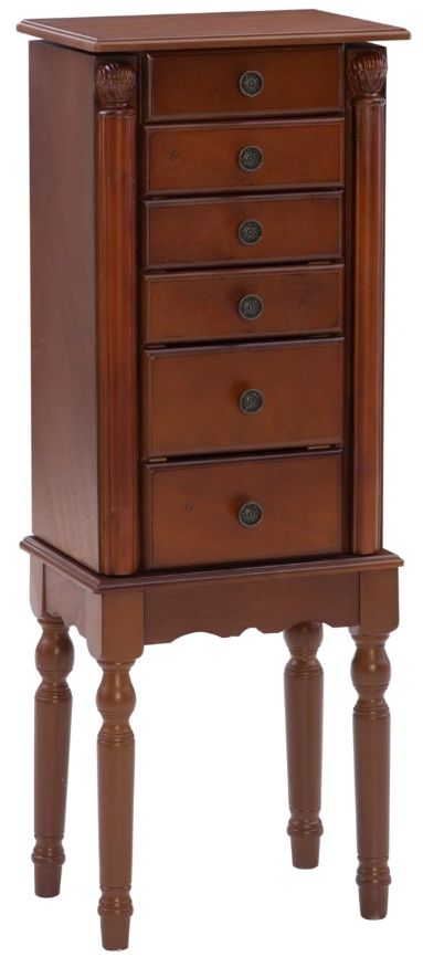 Powell® Ollie Cherry Jewelry Armoire-0