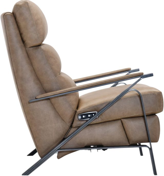 Hooker® Furniture Elixir West Mushroom Power Recliner with Power Headrest-3