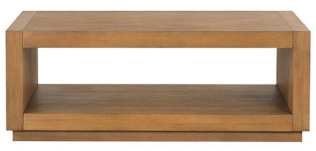 Furniture of America® Dothan Medium Oak Coffee Table-0