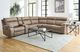 Parker House® Theon 6-Piece Stokes Toffee Manual Reclining Sectional -4